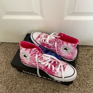 Tie dye high Converse